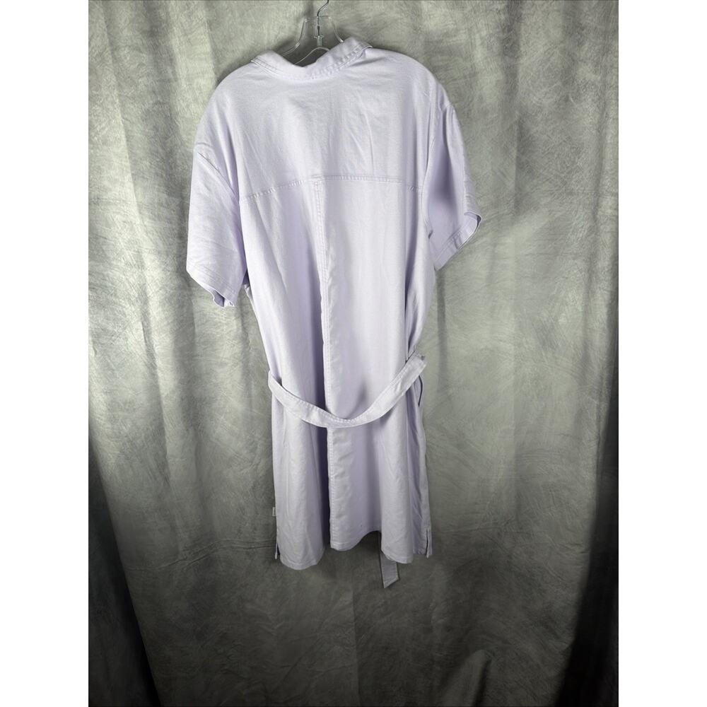 EDDIE BAUER EB Hemplify Utility SS Dress Women's Size 3X Lavender - Picture 9 of 10